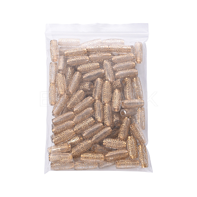 Plating Transparent Acrylic Beads PACR-YW0001-05-1