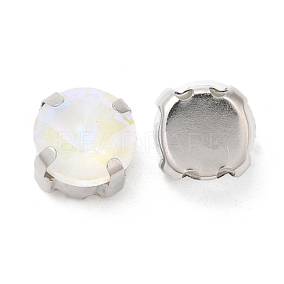 Mocha Fluorescent(MI) Flat Round Sew on Rhinestone GGLA-M006-02B-P04-1