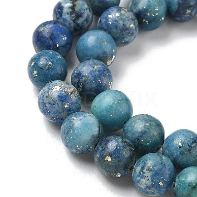 Dyed Natural Dolomite Beads Strands G-D337-8mm-D06-1