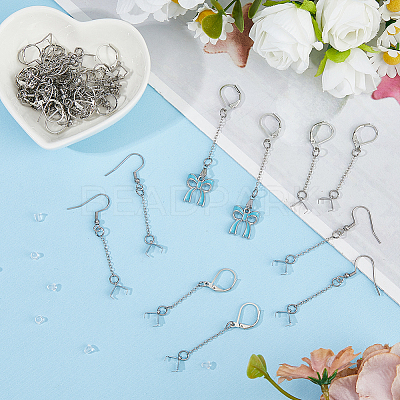 60Pcs Iron & 304 Stainless Steel Earring Findings EJEW-HS00012-1