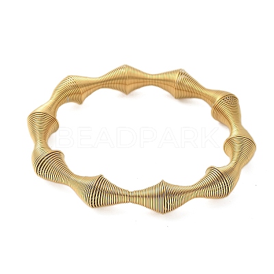 304 Stainless Steel Stretch Bangles for Women LS-BJEW-P315-02C-G-1