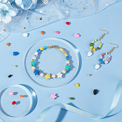 48Pcs 8 Style Spray Painted Alloy Beads FIND-PH0010-93-1