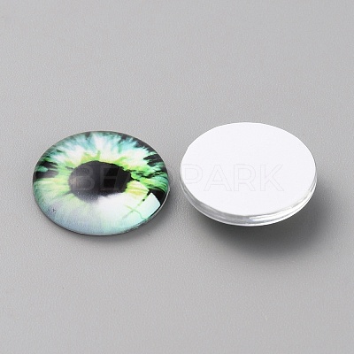 Glass Cabochons LS-GLAA-WH0033-75E-03-1