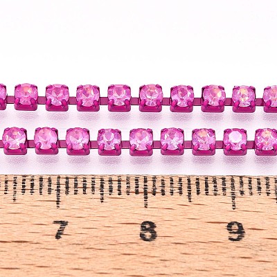 Iron Rhinestone Cup Chains CH-T006-05B-06-1