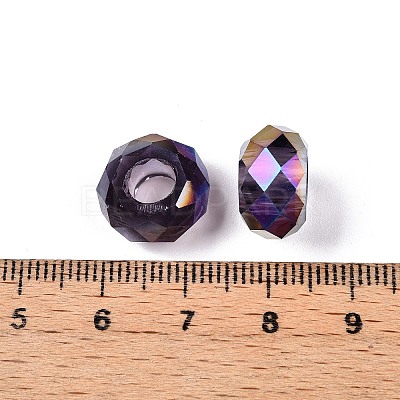 Transparent Glass European Beads GPDL-N005-D14mm-A16-1