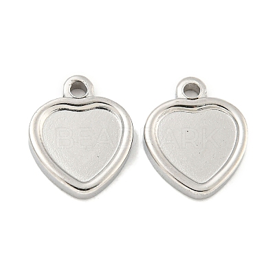 Non-Tarnish 304 Stainless Steel Pendant Cabochon Settings STAS-P365-11P-1