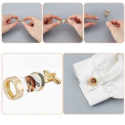 Stainless Steel Cufflinks DIY-GA0009-92-1