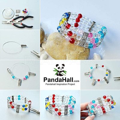 Baking Paint Crackle Glass Beads CCG-PH0002-10-1