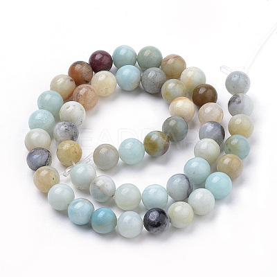 Natural Flower Amazonite Beads Strands LS-G-S259-13-12mm-1