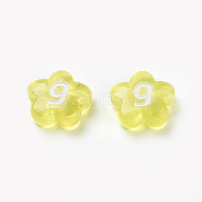 Imitation Jelly Acrylic Beads X-PB41C9658-1