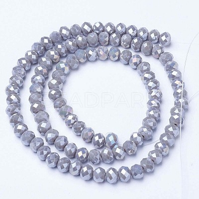 Electroplate Glass Beads Strands LS-EGLA-A034-P4mm-B17-1