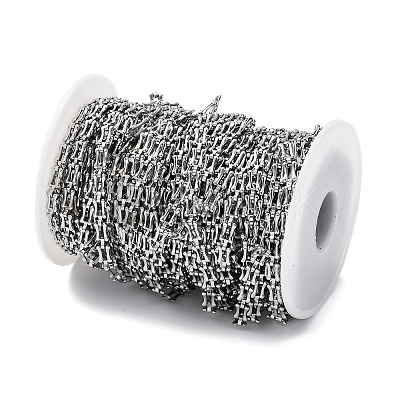 304 Stainless Steel Rectangle Link Chains STAS-P386-06A-P-1