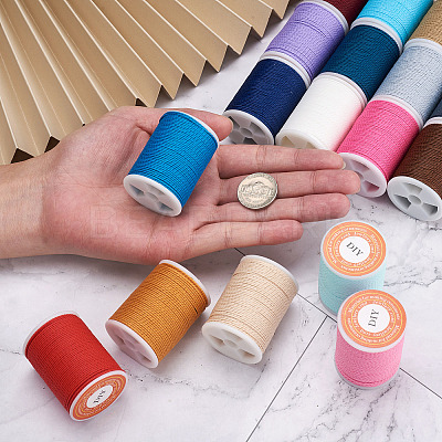 18 Rolls 18 Colors Waxed Polyester Cord YC-YS0001-02-1