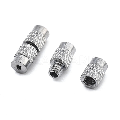 Column Brass Screw Clasps KK-M143-01-1