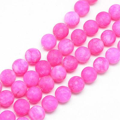 Natural White Jade Bead Strands G-R297-10mm-55-1