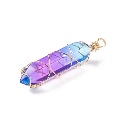 Glass Pendants PALLOY-JF01741-01-1