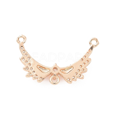 Brass Pave Clear Cubic Zirconia Chandelier Component Links ZIRC-K088-03KCG-1