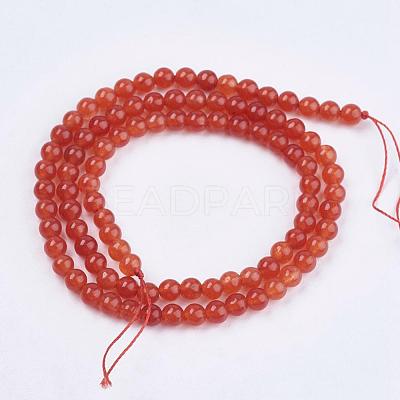 Natural White Jade Bead Strands G-R165-8mm-M2-1