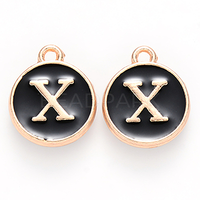 Golden Plated Alloy Charms X-ENAM-S118-02X-1