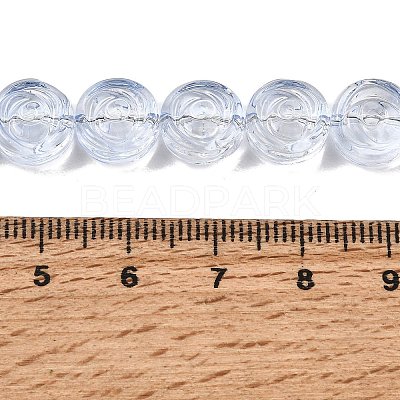 Baking Paint Transparent Glass Beads Strands GL-CBA2ED2-04C-1