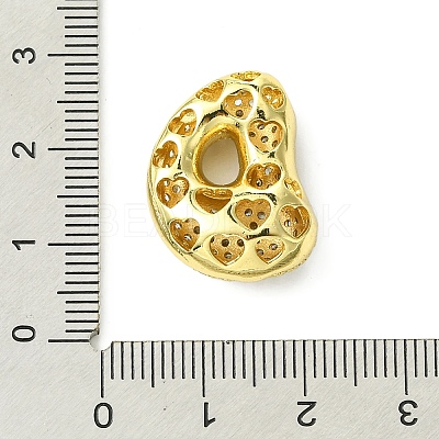 Rack Plating Brass Cubic Zirconia Pendants KK-S378-02G-D-1