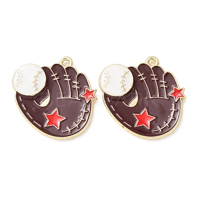 Baseball Alloy Enamel Pendants AL-CBA2679-07D-G02-1