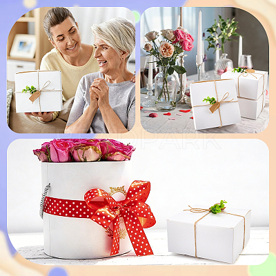 8Pcs Square Folding Kraft Paper Mailer Boxes CON-CP0001-018A-1