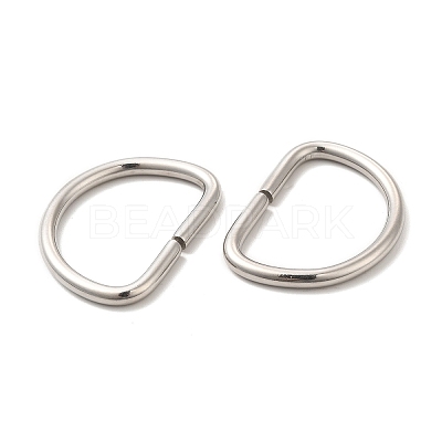 Non-Tarnish 304 Stainless Steel D Rings STAS-L207-25P-1
