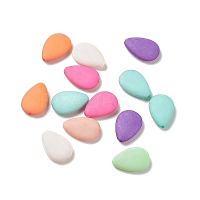 Opaque Acrylic Beads OACR-H019-21-1
