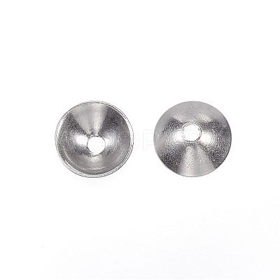 Tarnish Resistant 201 Stainless Steel Bead Caps STAS-F040-20G-P-1