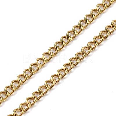 Adjustable 304 Stainless Steel Curb Chains Necklaces Making AJEW-JB01215-02-1