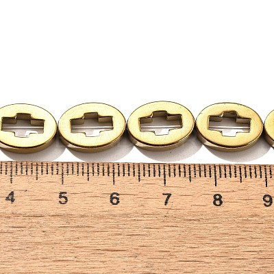 Electroplated Synthetic Non-magnetic Hematite Beads Strands G-L613-Z01-03F-1