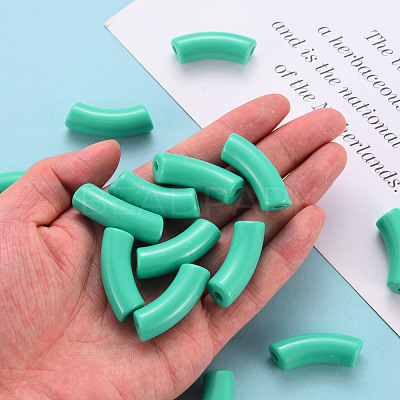 Opaque Acrylic Beads MACR-S372-001B-S035-1
