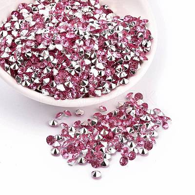 Imitation Taiwan Acrylic Rhinestone Pointed Back Cabochons GACR-A003-5mm-14-1