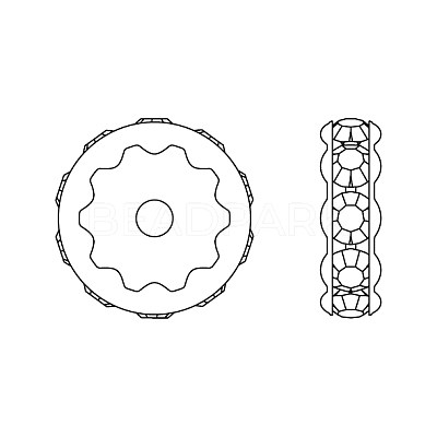 Preciosa® MAXIMA Crystal Multi-Stones Settings X-PRC-MA4-00030-P-1