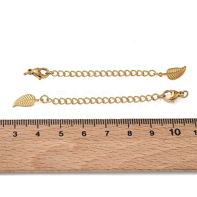 201 Stainless Steel Curb Chain Extender SA-CBA0FDA-01G-15-1