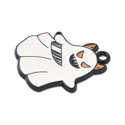 Halloween Alloy Enamel Pendants ENAM-P258-01A-B-1