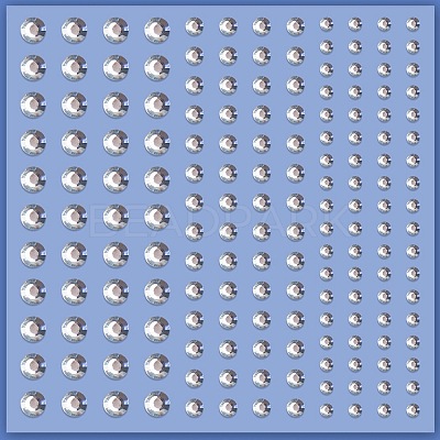 Acrylic Rhinestone Facial Stickers PW-WG72147-01-1