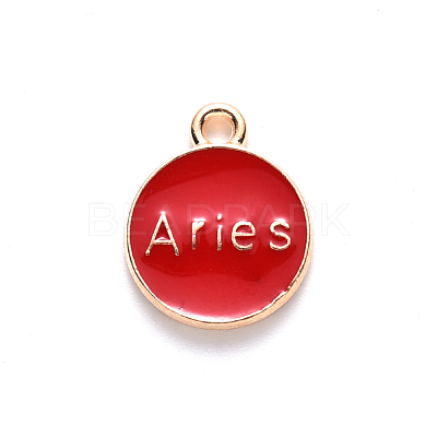 Alloy Enamel Pendants X-ENAM-S124-01A-07A-1
