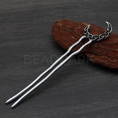 Moon Alloy Hair Forks PW-WG80575-01-1