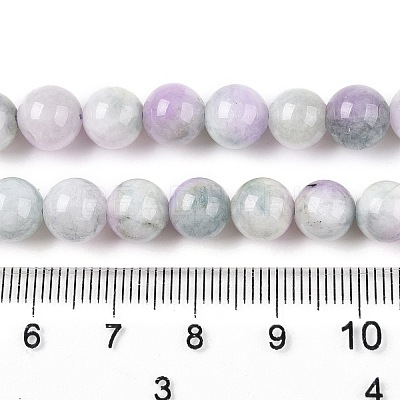 Dyed Natural White Jade Beads Strands G-T138-8mm-210-40-1