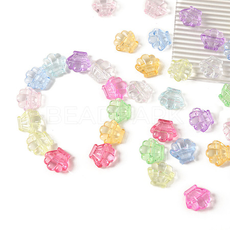 Transparent Acrylic Beads OACR-H038-10-1