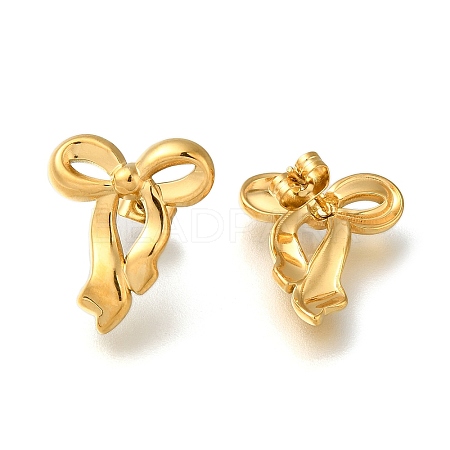 304 Stainless Steel Stud Earrings for Women EJEW-F337-01G-06-1