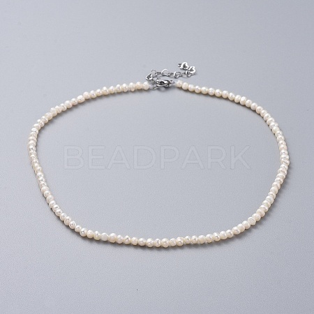 Natural Freshwater Pearl Necklaces NJEW-JN02514-1