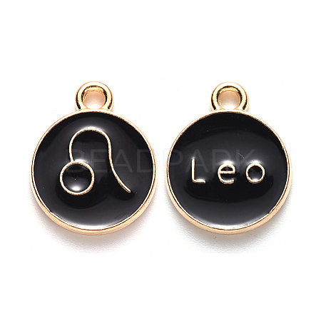 Alloy Enamel Pendants LS-ENAM-S124-01A-08G-1