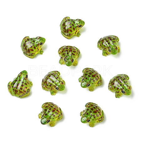 Luminous Resin Frog Micro Landscape Scene Ornaments DIY-YWC0009-03B-1