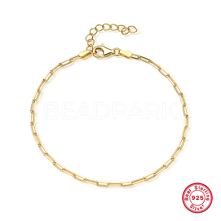 925 Sterling Silver Paperclip Chains Bracelets for Women YO1796-1-1