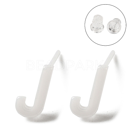 Hypoallergenic Bioceramics Zirconia Ceramic Stud Earrings EJEW-F340-04J-1