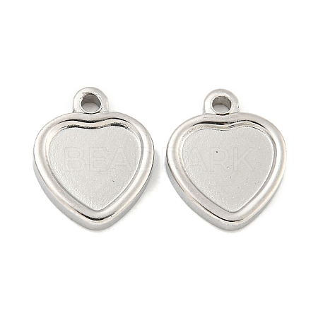 Non-Tarnish 304 Stainless Steel Pendant Cabochon Settings STAS-P365-11P-1