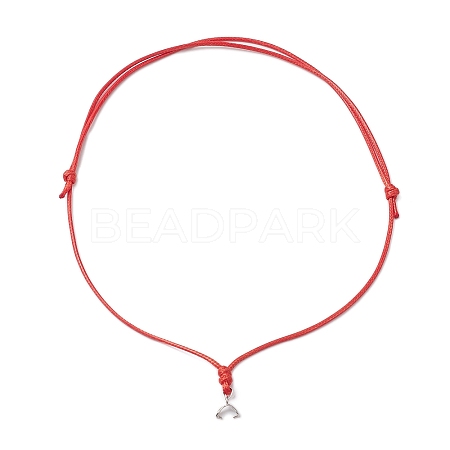 Adjustable Waxed Polyester Cord Necklace Making AJEW-JB01311-01-1